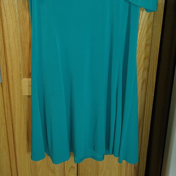 Susan Graver Dress Emerald Green Colored Dress-Size Medium - Picture 2 of 5
